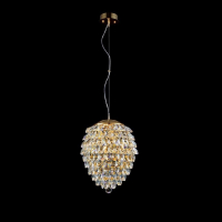 Подвесной светильник Crystal Lux с поддержкой Алиса CHARME SP4 GOLD/TRANSPARENT-А
