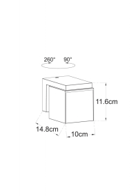 Уличный настенный светильник Arte lamp Belgrade A5193AL-1BK