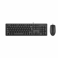 Набор проводной A4TECH KK-3330, USB, клавиатура 104 кл., мышь 2 кн.+1 кн.-колесо, черная, 1530249 (513929)