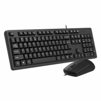 Набор проводной A4TECH KK-3330, USB, клавиатура 104 кл., мышь 2 кн.+1 кн.-колесо, черная, 1530249 (513929)
