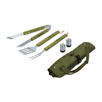 Набор (сумка-фартук, вилка, лопатка, щипцы, солонка, перечница) Boyscout 61320