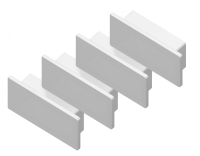 4шт. Заглушка для накладного алюминиевого профиля GP2001 Ambrella light ILLUMINATION Alum GP8400