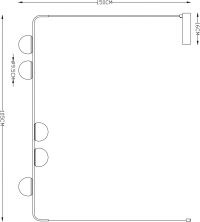 Подвесной светильник с пультом ДУ Arte Lamp Poplar A2174SP-5BK