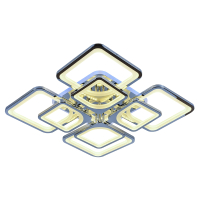 Светодиодная диммируемая люстра с ПДУ Profit Light 8057/4+4 CHR 224W+12W RGB