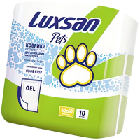 Коврики (пеленки) LUXSAN Premium GEL для животных 40х60, 10 шт LSN750595 (Т0000056439)