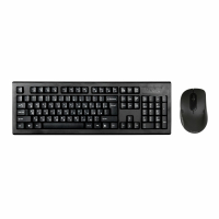 Набор беспроводной A4TECH 7100N, USB, 104 кл., 2 кн.+1 кн.-колесо, черная, 613833 (513931)