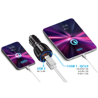 Зарядное устройство АВТОМОБИЛЬНОЕ DEFENDER UCA-100, 2 порта USB, выходной ток 3 А, 83833 (456592)