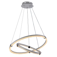Подвесная диммируемая люстра с пультом ДУ Profit Light 6097/2 WHT+CHR 112W