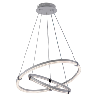 Подвесная диммируемая люстра с пультом ДУ Profit Light 6097/2 WHT+CHR 112W