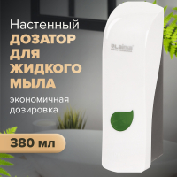 Дозатор для жидкого мыла LAIMA PROFESSIONAL ECO, НАЛИВНОЙ, 0,38 л, белый, ABS-пластик, 607331 (607331)