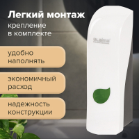 Дозатор для жидкого мыла LAIMA PROFESSIONAL ECO, НАЛИВНОЙ, 0,38 л, белый, ABS-пластик, 607331 (607331)