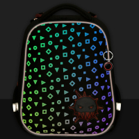 Ранец BRAUBERG LUMINOUS, 2 отделения, с брелоком, "Danger", СВЕТЯЩИЙСЯ РИСУНОК, 38х29х16 см, 272069