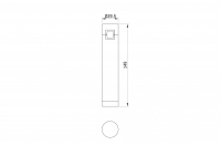Магнитный LED светильник 5W 3000К для модульной системы Jet Donolux DL20236M5W1 Black