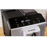 Кофемашина BOSCH TIE20301, 1300 Вт, объем 1,4 л, автокапучинатор, серебристая/черная (456931)