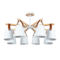 Люстра на штанге с лампочками Arte lamp A7032PL-8WH+Lamps