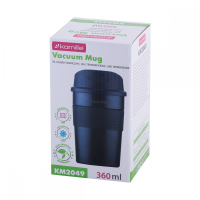 Термокружка 360ml из нержавеющей стали с TPR вставкой Kamille 2049