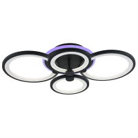 Светодиодная диммируемая люстра с ПДУ Profit Light 8077/4 GRP 100W+8W RGB