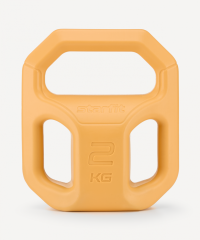 Гиря пластиковая DB-505, 2 кг, оранжевый Starfit ЦБ-00003605