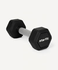 Гантель гексагональная DB-301PRO 3 кг, обрезиненная, черный Starfit ЦБ-00003797