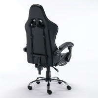 Кресло компьютерное BRABIX "Dexter GM-135", подножка, две подушки, экокожа, черное, 532800 (532800)