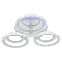 Светодиодная диммируемая люстра с ПДУ Profit Light 8027/3+3 WHT B