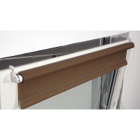 Штора рулонная BRABIX 60х175 см, текстура - лён, защита 55-85%, 200 г/м2, коричневый S-17, 605987 (605987)