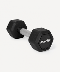 Гантель гексагональная DB-301PRO 4 кг, обрезиненная, черный Starfit ЦБ-00003798