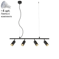 Подвесной светильник с лампочками CRYSTAL LUX CLT 015C4 L800 BL+Lamps