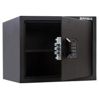 Сейф мебельный BRABIX "SF-280EL", 280х350х300 мм, электронный замок, черный, 291149, S103BR212414 (291149)
