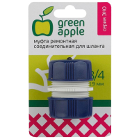 Муфта ремонтная, соединительная для шланга 19мм (3/4), пластик Green apple eco GAEM20-09 (Б0017773)