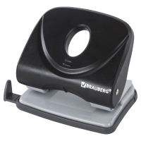 Дырокол BRAUBERG "Original", до 25 листов, черный, 222542 (222542)