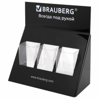 Подставка под письменные принадлежности BRAUBERG, 3 отделения, 34х35х14см, 505922 (505922)
