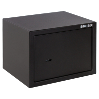 Сейф мебельный BRABIX "SF-230KL", 230х310х250 мм, ключевой замок, черный, 291146, S103BR211514 (291146)