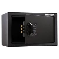 Сейф мебельный BRABIX "SF-200EL", 200х310х200 мм, электронный замок, черный, 291145, S103BR211214 (291145)