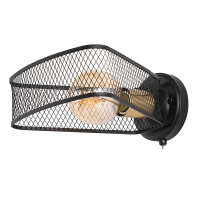 Настенный светильник с лампочкой Arte lamp A7044AP-1BK+Lamps
