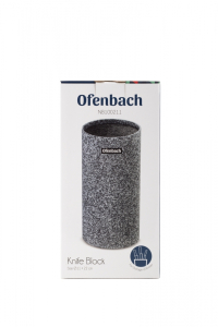 Подставка для ножей 11*11*22см с наполнителем OFENBACH 100211