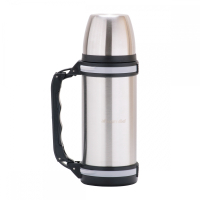 Термос 1500ml. из нержавеющей стали с ручкой и ремешком Kamille 2091