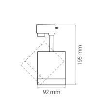 Однофазный LED светильник 15W 3000К для трека Canno Lightstar 301262