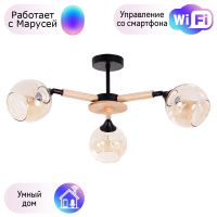 Люстра потолочная Arte lamp Branson с Марусей A4370PL-3BR-M