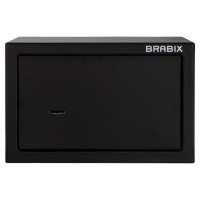 Сейф мебельный BRABIX "SF-200KL", 200х310х200 мм, ключевой замок, черный, 291144, S103BR211114 (291144)