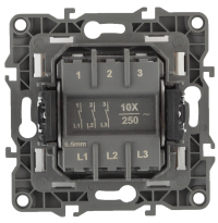 Выключатель трехклавишный ЭРА 12 10AX 250V 12-1107-04 Б0014672