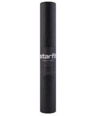 Коврик для йоги и фитнеса FM-101, PVC, 183x61x0,3 см, черный Starfit (ЦБ-00001684)