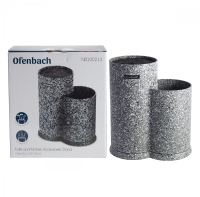 Подставка для ножей и кухонных принадлежностей двойная 10,3*10,3*23см OFENBACH 100213