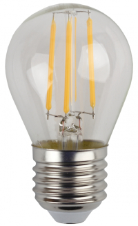 Лампа светодиодная филаментная ЭРА E27 9W 4000K прозрачная F-LED P45-9w-840-E27 Б0047029
