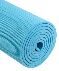 Коврик для йоги и фитнеса FM-101, PVC, 183x61x0,6 см, синий пастель Starfit (ЦБ-00001688)