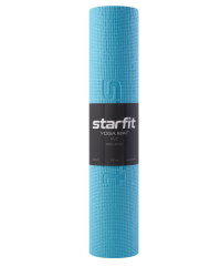 Коврик для йоги и фитнеса FM-101, PVC, 183x61x0,6 см, синий пастель Starfit (ЦБ-00001688)