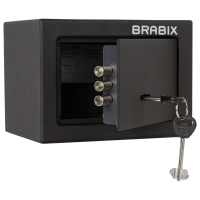 Сейф мебельный BRABIX "SF-140KL", 140х195х140 мм, ключевой замок, черный, 291140, S103BR210114 (291140)