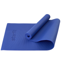 Коврик для йоги и фитнеса FM-101, PVC, 183x61x0,8 см, темно-синий Starfit (ЦБ-00001561)