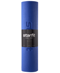 Коврик для йоги и фитнеса FM-101, PVC, 183x61x0,8 см, темно-синий Starfit (ЦБ-00001561)