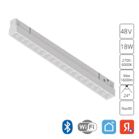 Трековый светильник 18W 2700-6000К для магнитного шинопровода Arte Lamp Linea A4695PL-1WH